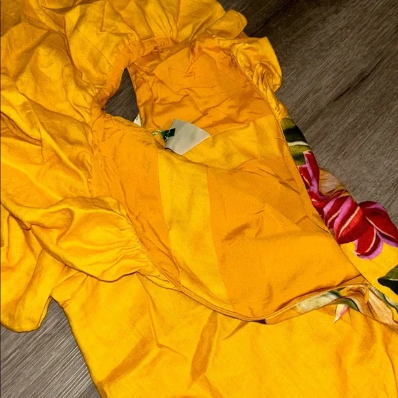 Farm Rio V neck linen midi dress - Picture 13 of 15